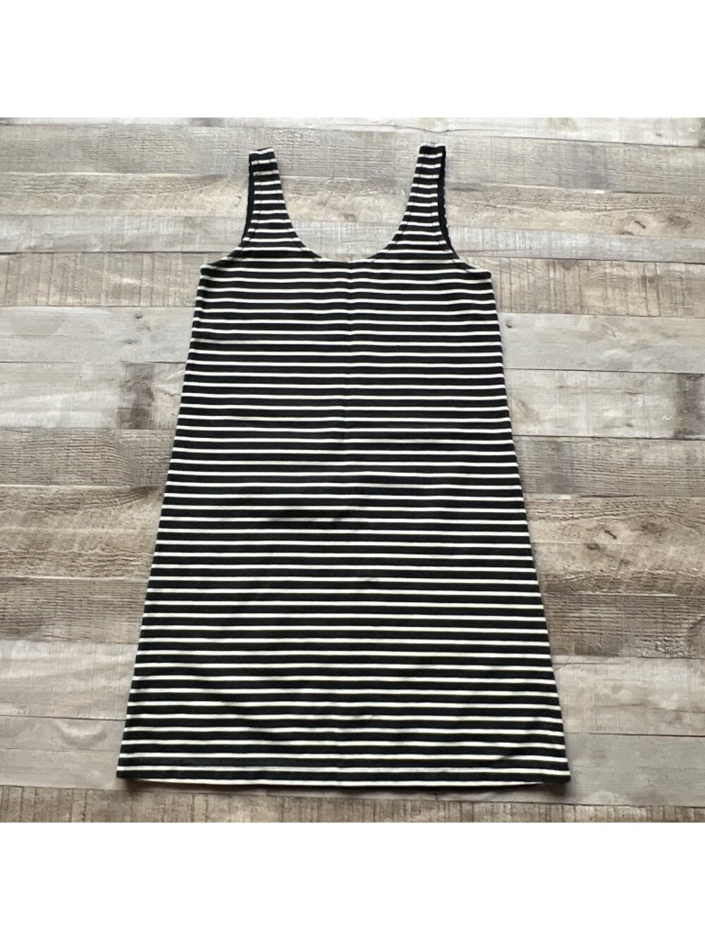 Madewell Striped Tank Dress Womens XS Navy White Racerback Sleeveless